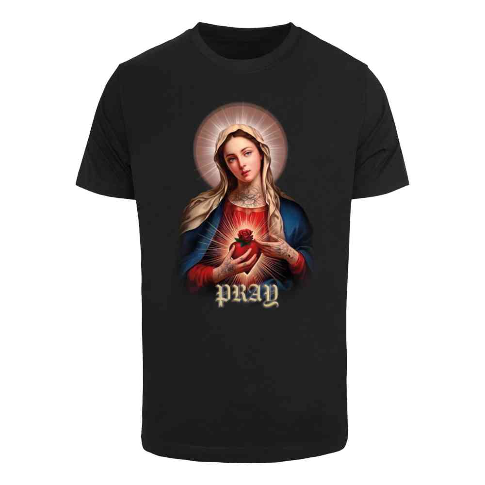 Mister Tee - Praying Mary Tshirt Homme - Noir